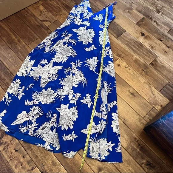 Yumi Kim blue silk maxi dress size large - Picture 7 of 10